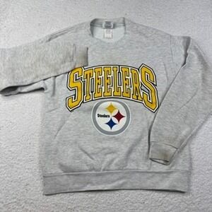 Vintage Pittsburgh Steelers Sweatshirt CSA Gray Youth Large 14 16 NFL